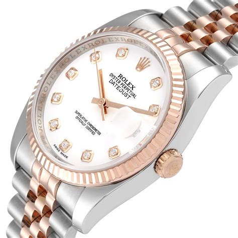 ladies rose gold rolex with diamonds|Rolex datejust 36 rose gold.